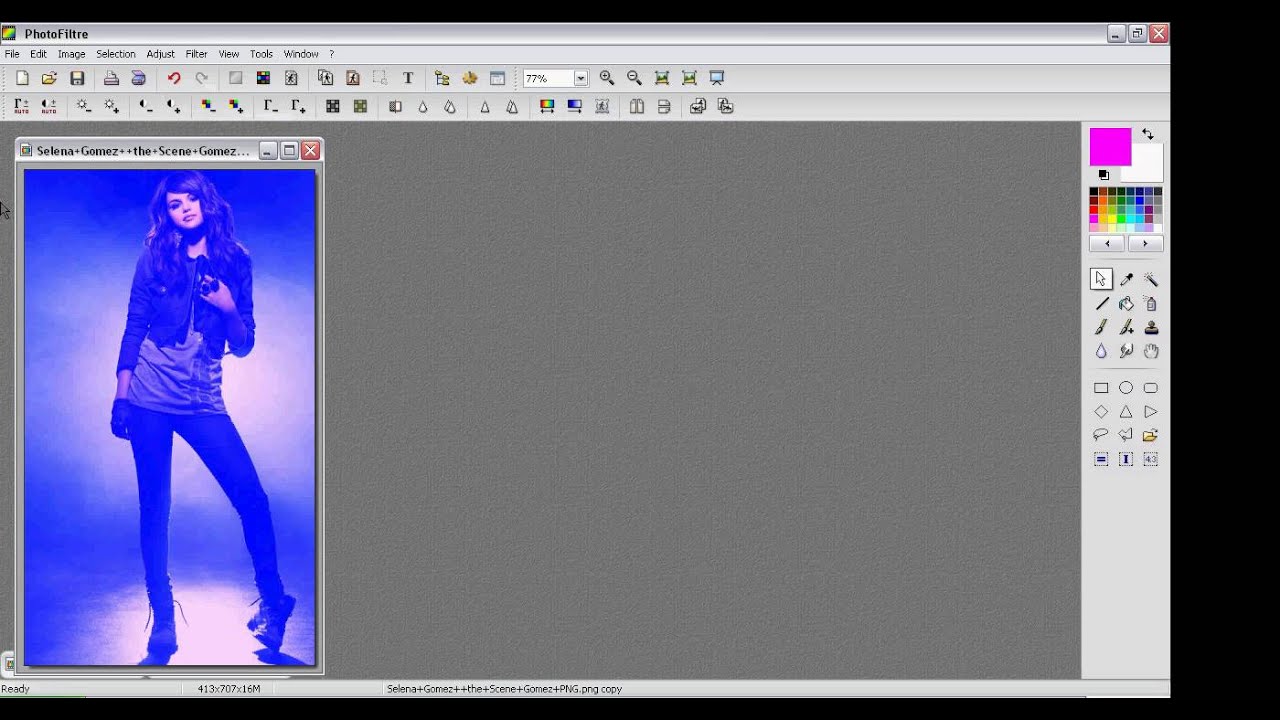 Photofiltre Tutorial 53 Blue Coloring YouTube
