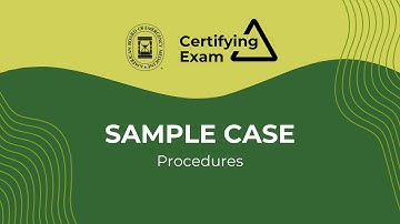 CE Sample Case: Procedures
