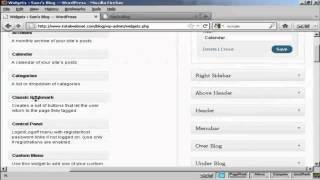 How Do I Use Wordpress Widgets In The Sidebar