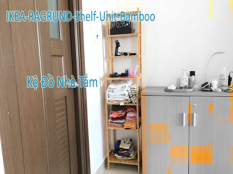 IKEA-RAGRUND-Shelf Unit Bamboo-Kệ Đồ Nhà Tắm