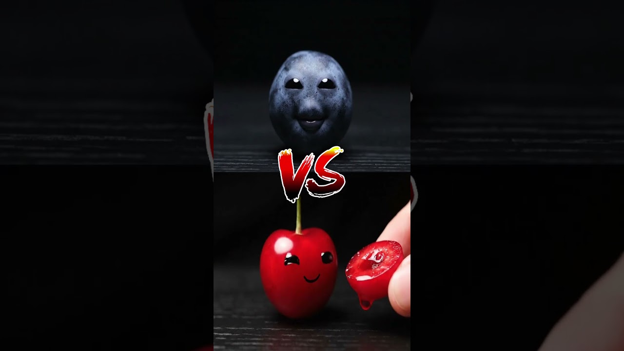 AI Fruits Eating Fruits Battle: Blueberry VS Cherry 