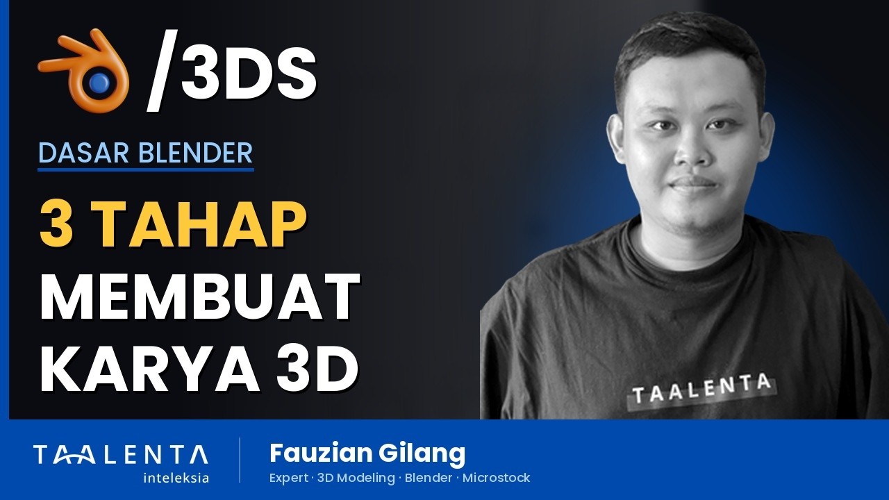 3 Tahap Membuat Karya 3D di Blender