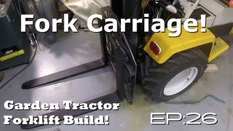 Cub Cadet Forklift Build, EP:26, Fork Carriage Install