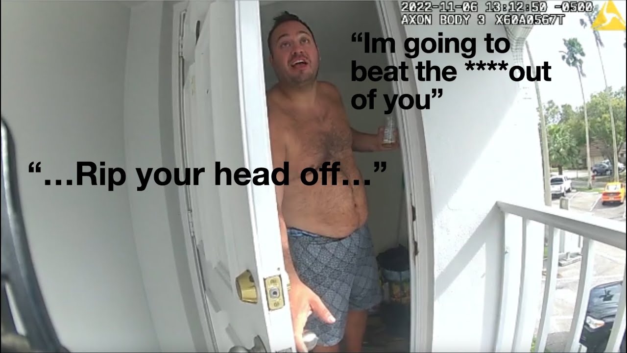 Man arrested for "threatening" deputy and ends up with broken door ...
