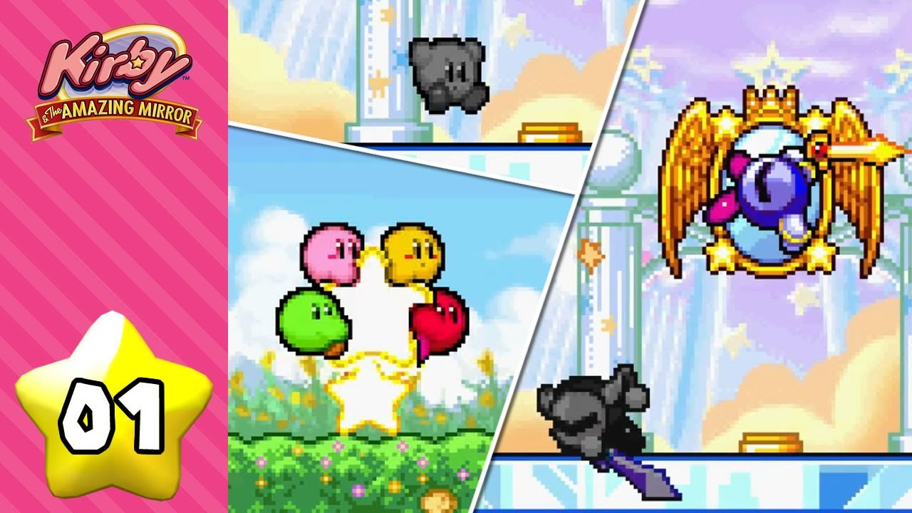 【星之卡比 鏡之大迷宮】破關攻略|#01 闖入鏡之世界的四名卡比 - YouTube