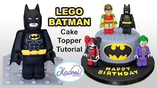 How to make Lego Batman (Cake Topper) / Cómo hacer a Batman de Lego para  tortas - YouTube