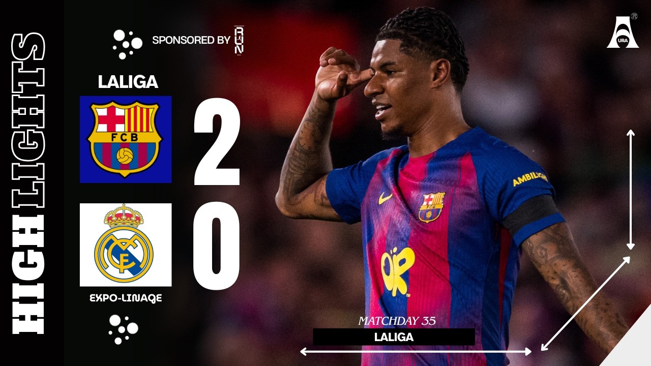 Barça WIN La Liga at Home 🏆| Barcelona vs Real Madrid 2-0 | El Clasico ...