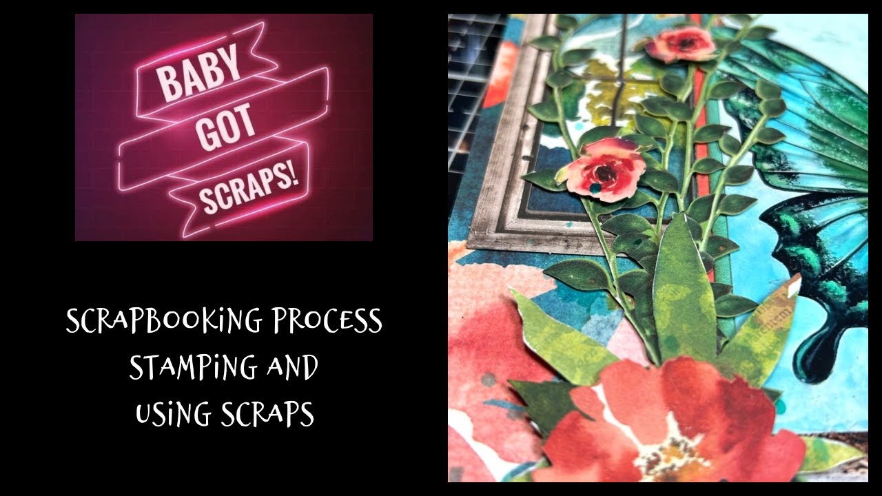 Малышка получила лоскутки! /Процесс создания скрапбука/ Обожаю это!