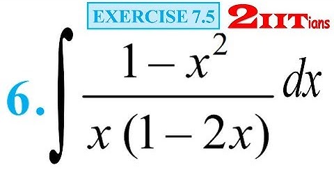 Integrals Exercise 7.5 Q6 NCERT Class XII | IIT JEE