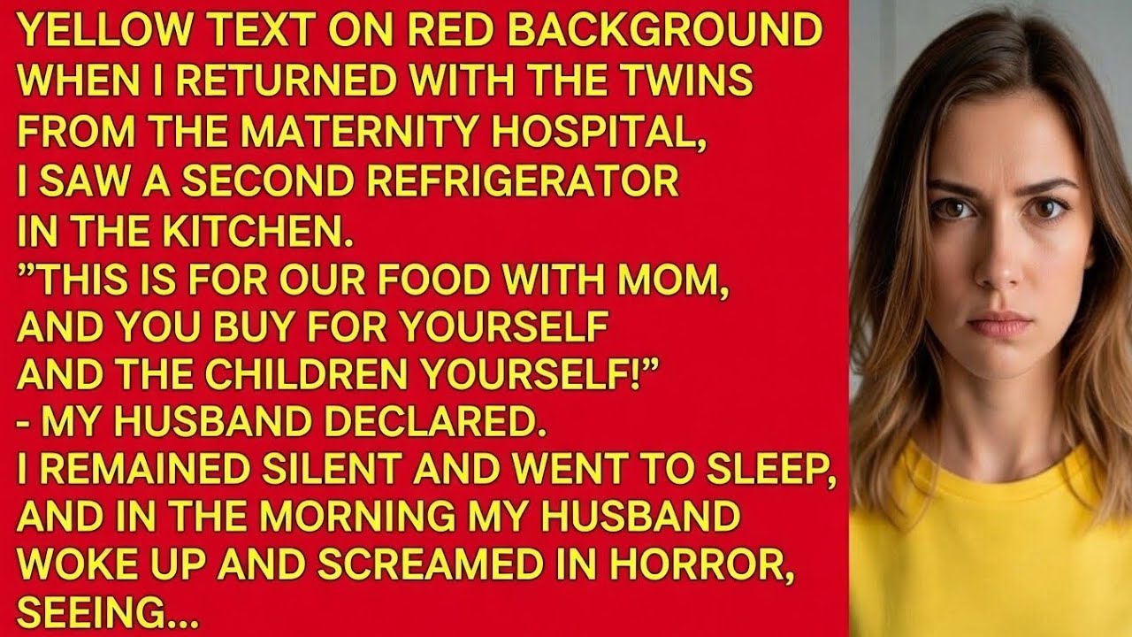 “This Fridge Is Ours!” – I Returned From Hospital & Discovered I Was a Guest in My Own Home