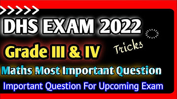 dme grade 4 maths || dhs maths important question and answer