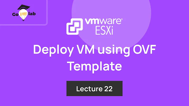 Lecture 22. How To Deploy VM using OVF Template in VMware : Step by Step Tutorial