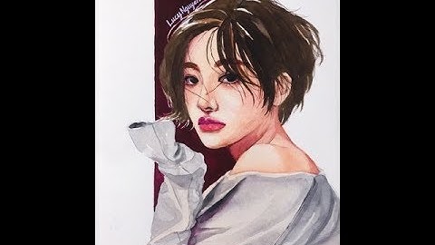 [Watercolor Tutorial] Vẽ tranh chân dung bằng màu nước | Watercolor portrait drawing