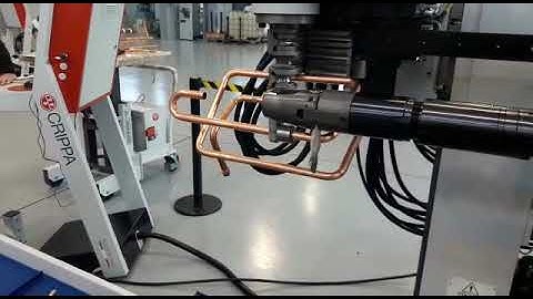 CNC bender for copper tubes. Heating coils