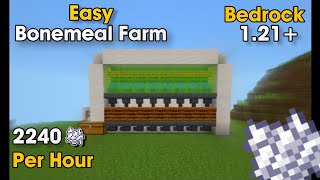 Highly Efficient Kelp &amp; Bonemeal Farm | Minecraft Bedrock 1.21+ / v26.3 [Working]