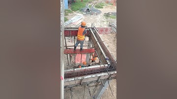 Pouring Concrete for beam #siteoffice #engineering #architecture #interior  #automobile #excavator