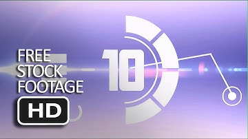 Free Stock Footage - 10 Seconds Countdown Hologram