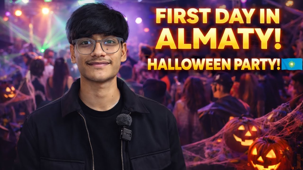 First Day in Almaty🇰🇿:Found a Secret Halloween Party! 🎃💀👻