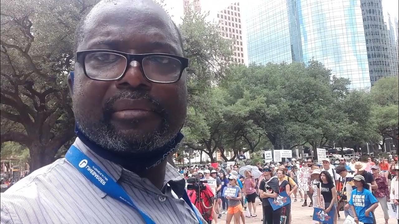 March for our lives rally Houston. Dr Ntuba Thompson Akwo www