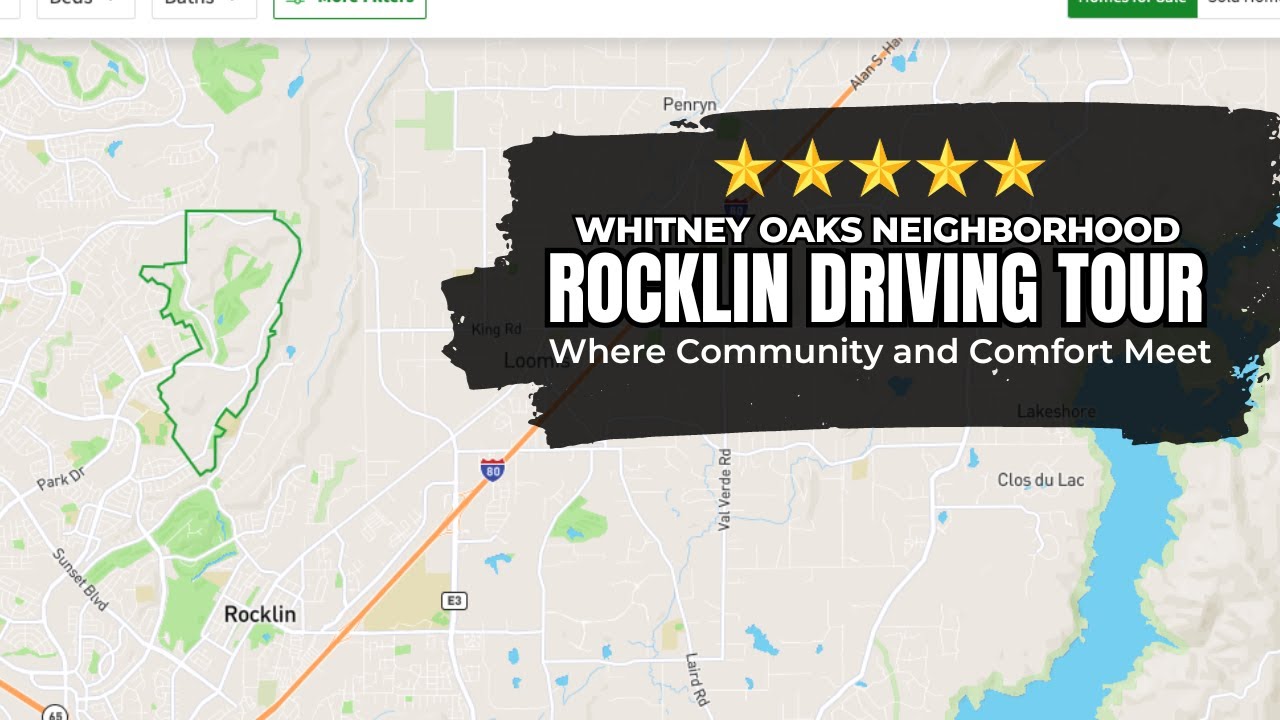 Whitney Oaks Neighborhood; Rocklin California Driving Tour
