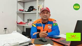 Coordenador da Defesa Civil de Prainha Mizael Fonseca.