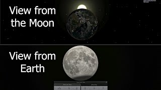 Penumbral & Partial lunar eclipse of 28 October 2023 (Simulation)