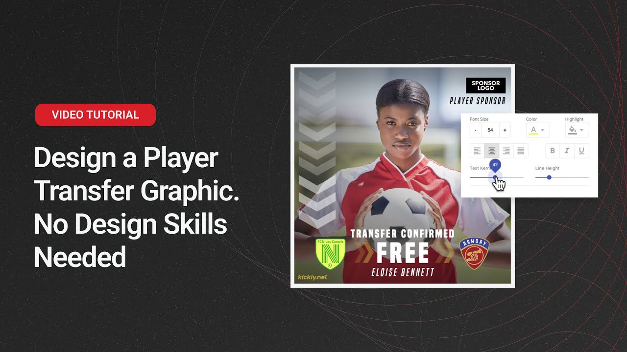 Design a Professional-looking Player Transfer Graphic | No Design ...