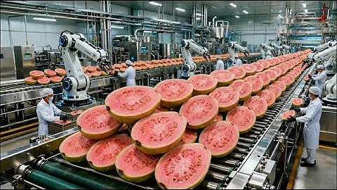 Inside a Modern PINK GUAVA Factory: From Raw PINK GUAVA to Pasteurized Juice (Full Process)