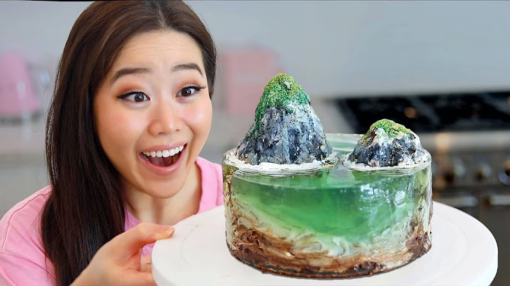 We made an ISLAND CAKE + OCEAN JELLY! Couples cooking challenge + tutorial
