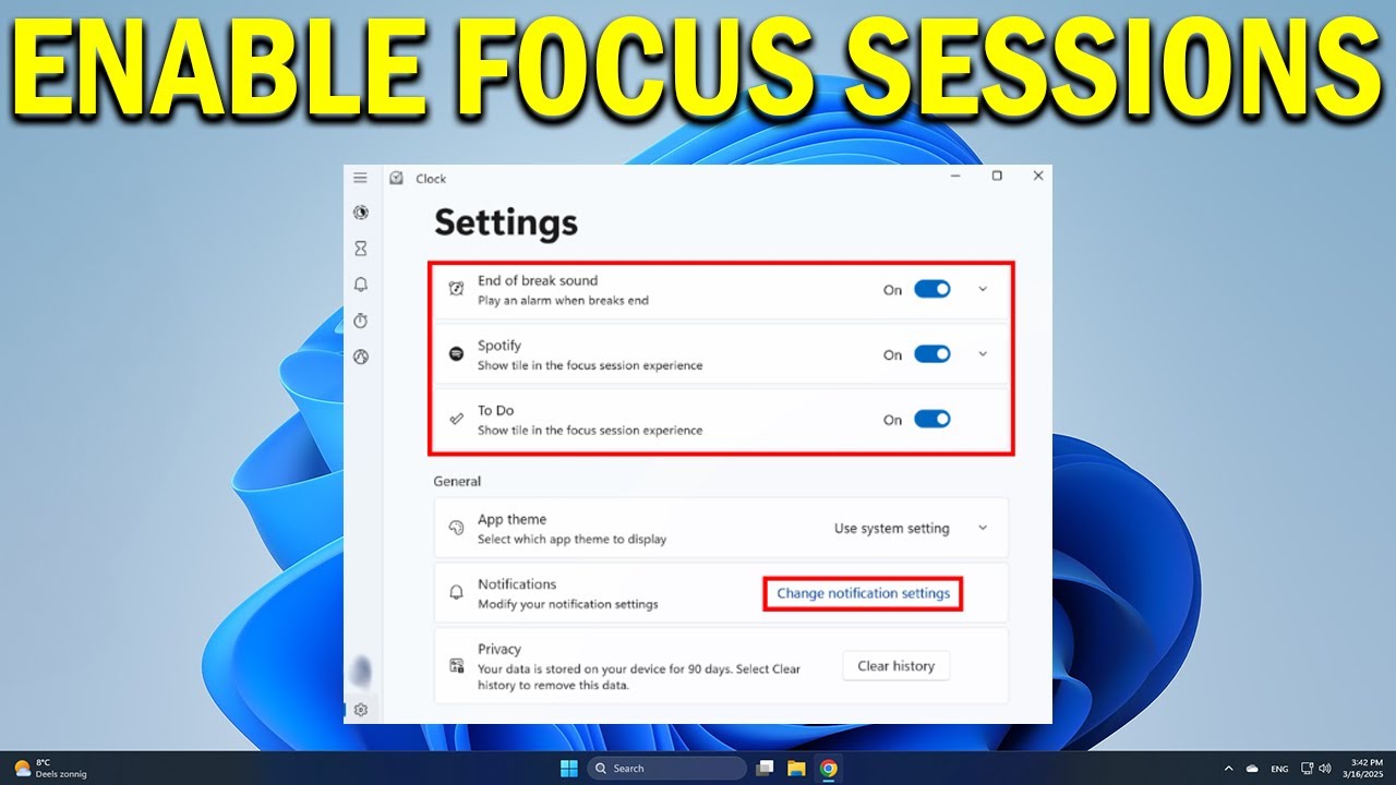 How To Enable and Use Focus Sessions in Windows 11 - Quick Fix - YouTube