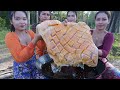 Pork crispy with rice cook recipe and eat - Amazing video