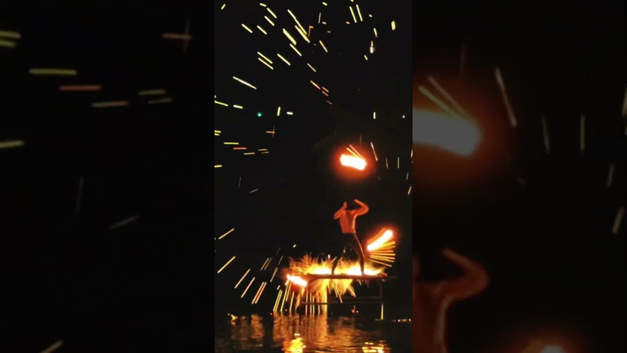 Jatt dont care! Thailand Fire show at koh samui Beach Island 