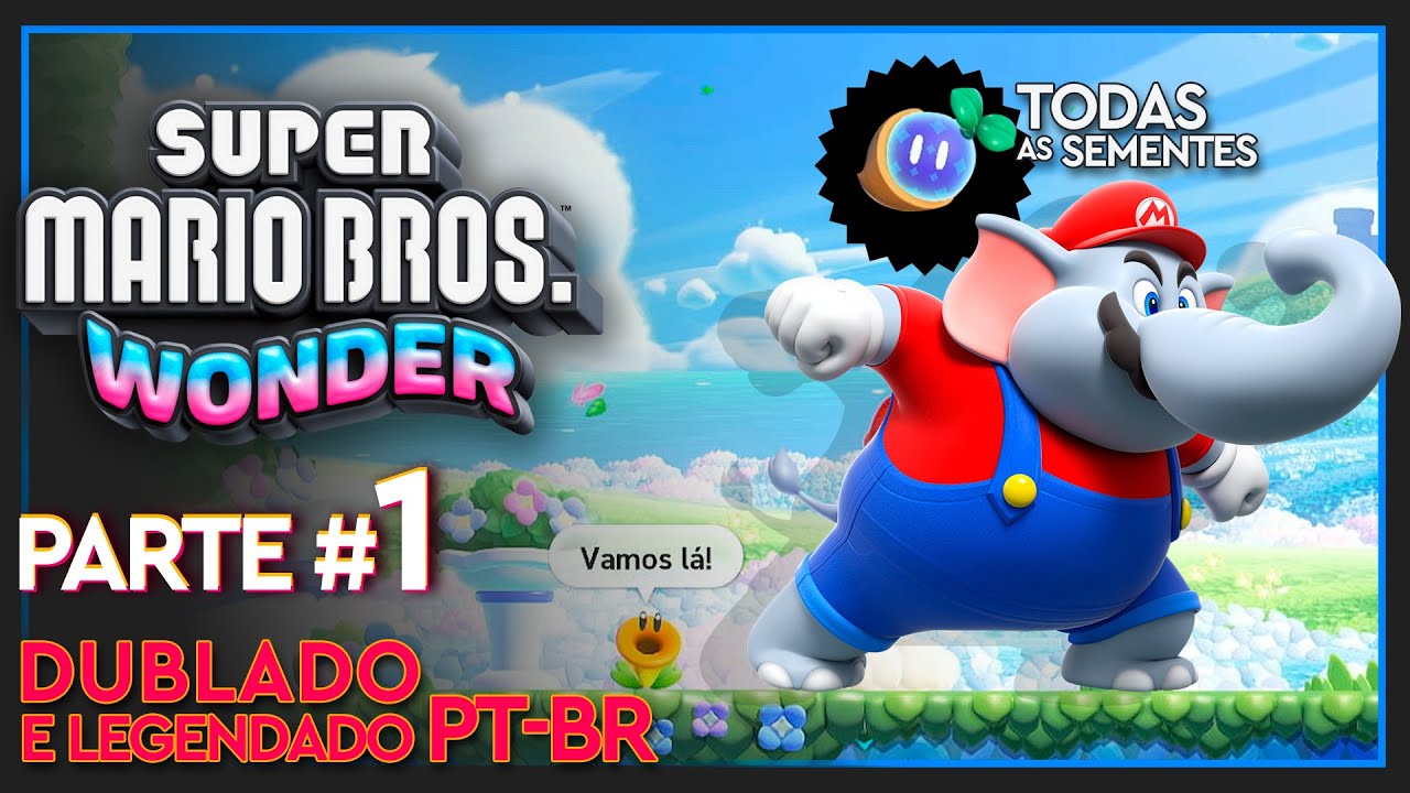 SUPER MARIO BROS WONDER - O Início de Gameplay!!!  Dublado e Legendado em  Português PT-BR 