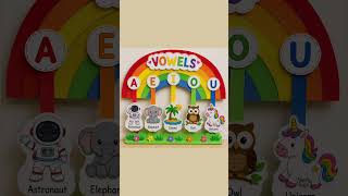 5 Creative Vowels Project Ideas 📚 | A E I O U School Craft #shorts