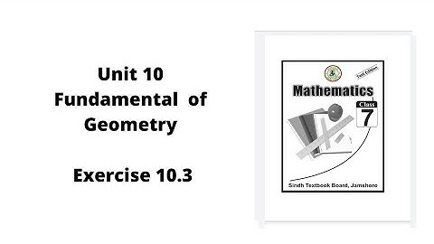 unit 10 fundamental of Geometry Ex: 10.3  class 7 math | Congruent shapes and similar shapes | JEST