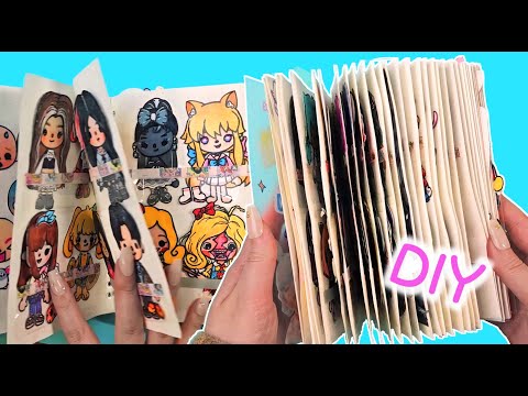 Paper Diy 🎨My Paper Dolls Book /Toca Boca DIY /Roblox Blind Bag asmr 종이놀이