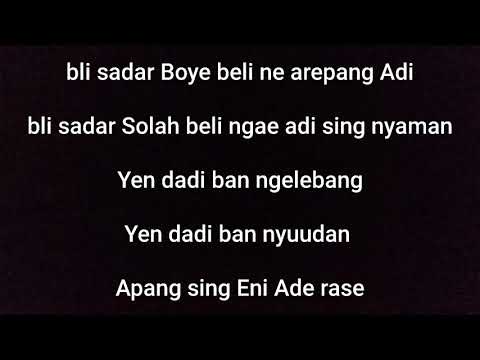 budi arse rindu lirik_lagu populer