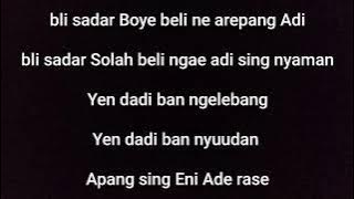 budi arse rindu lirik_lagu populer