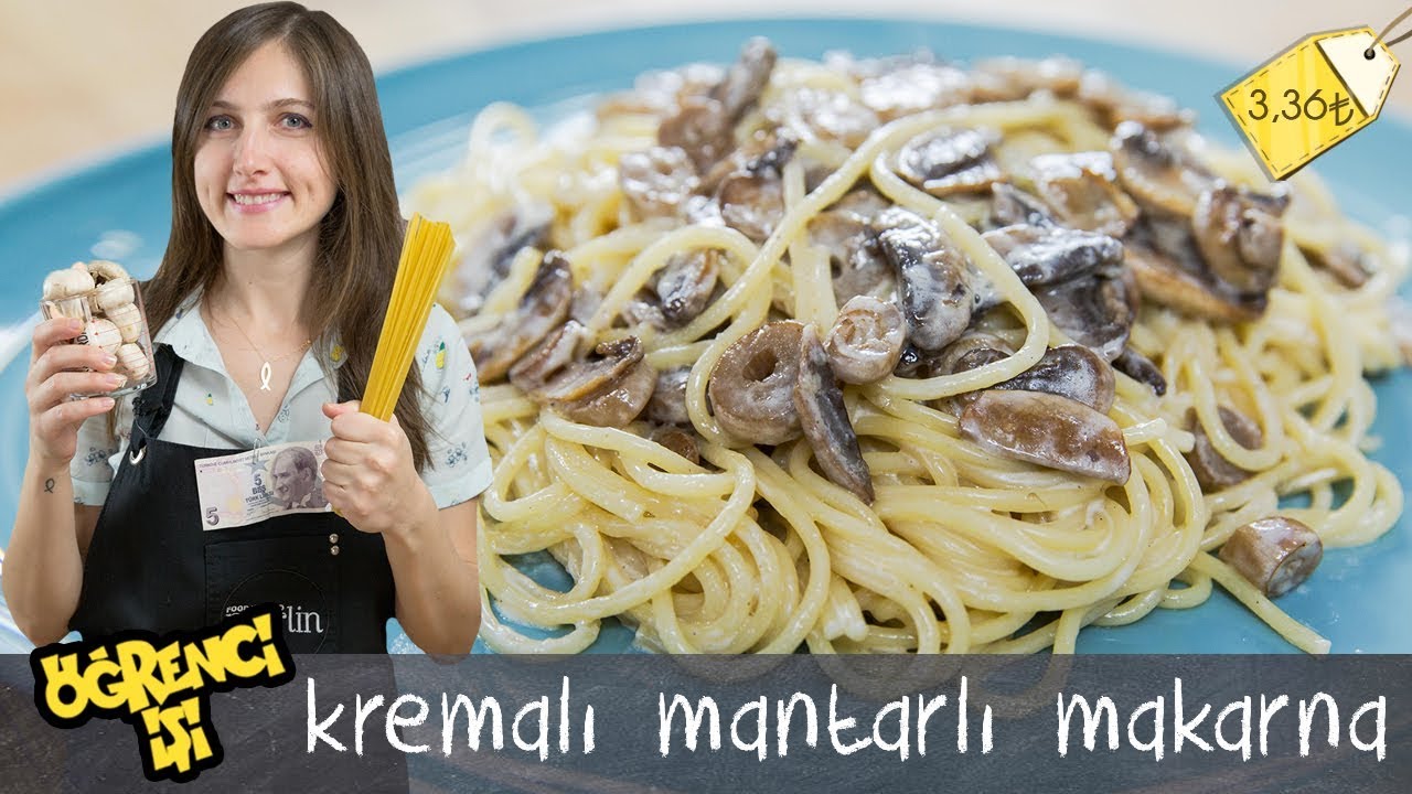 Mantarlı Makarna Tarifi Videosu Mantarlı Makarna Tarifi Videosu