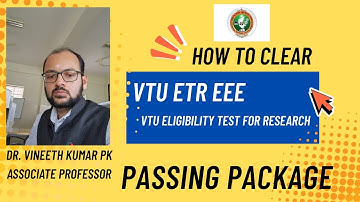 VTU ETR 2025 – Electrical & Electronics Engineering | PhD Entrance Smart Passing Guide |passing tips