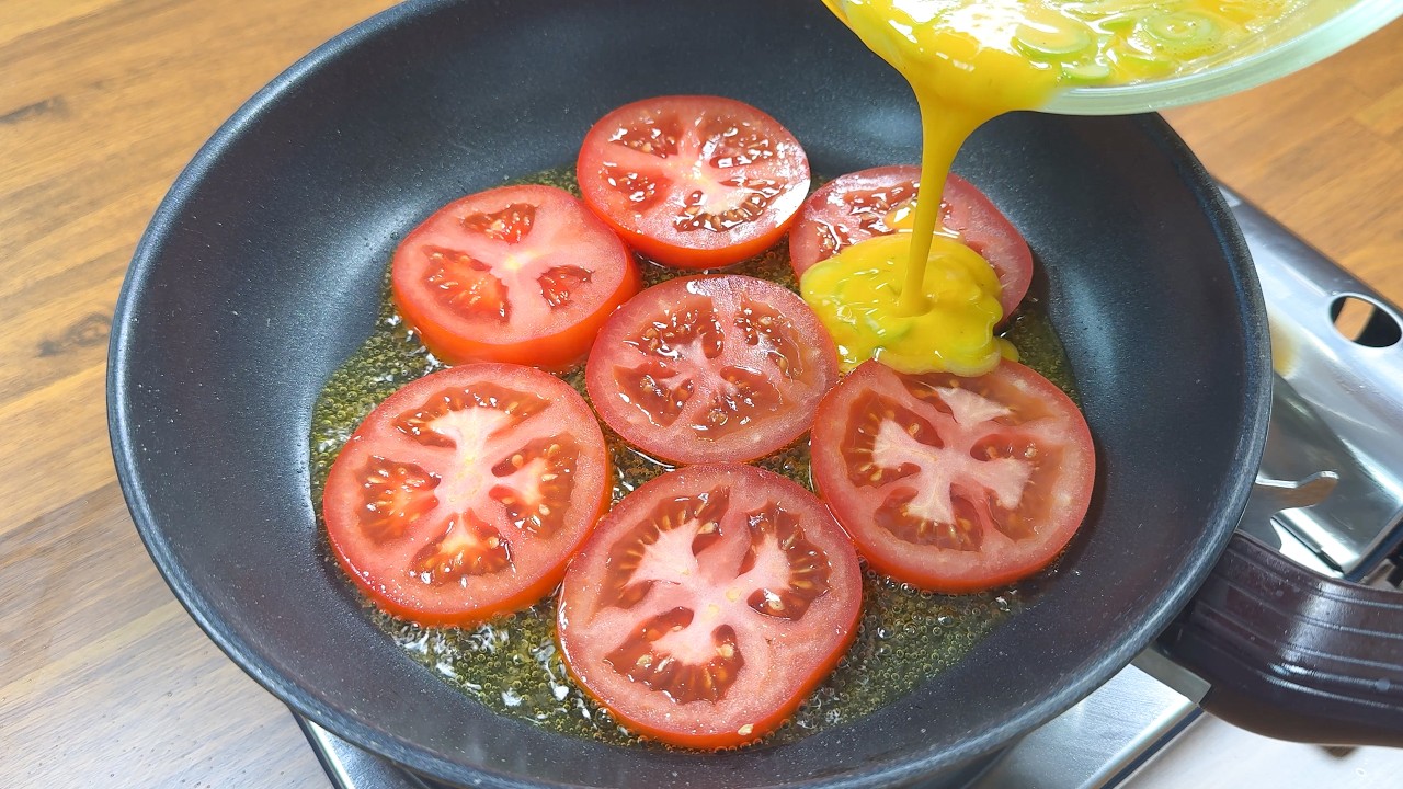 토마토 계란 피자