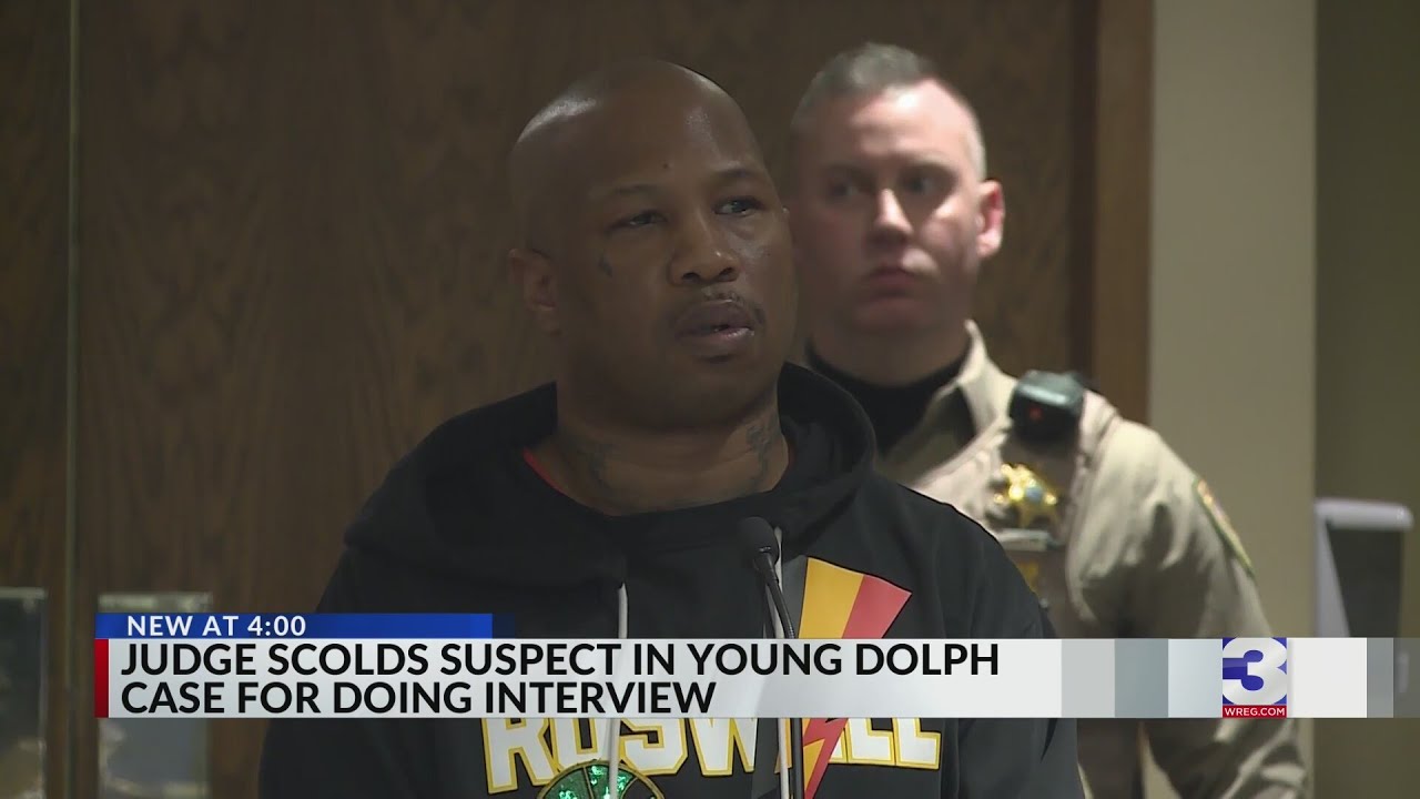 Judge scolds suspect in Young Dolph case for doing interview while on ...