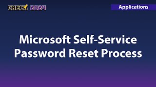 Microsoft Self-Service Password Reset Process | CHECK 2024