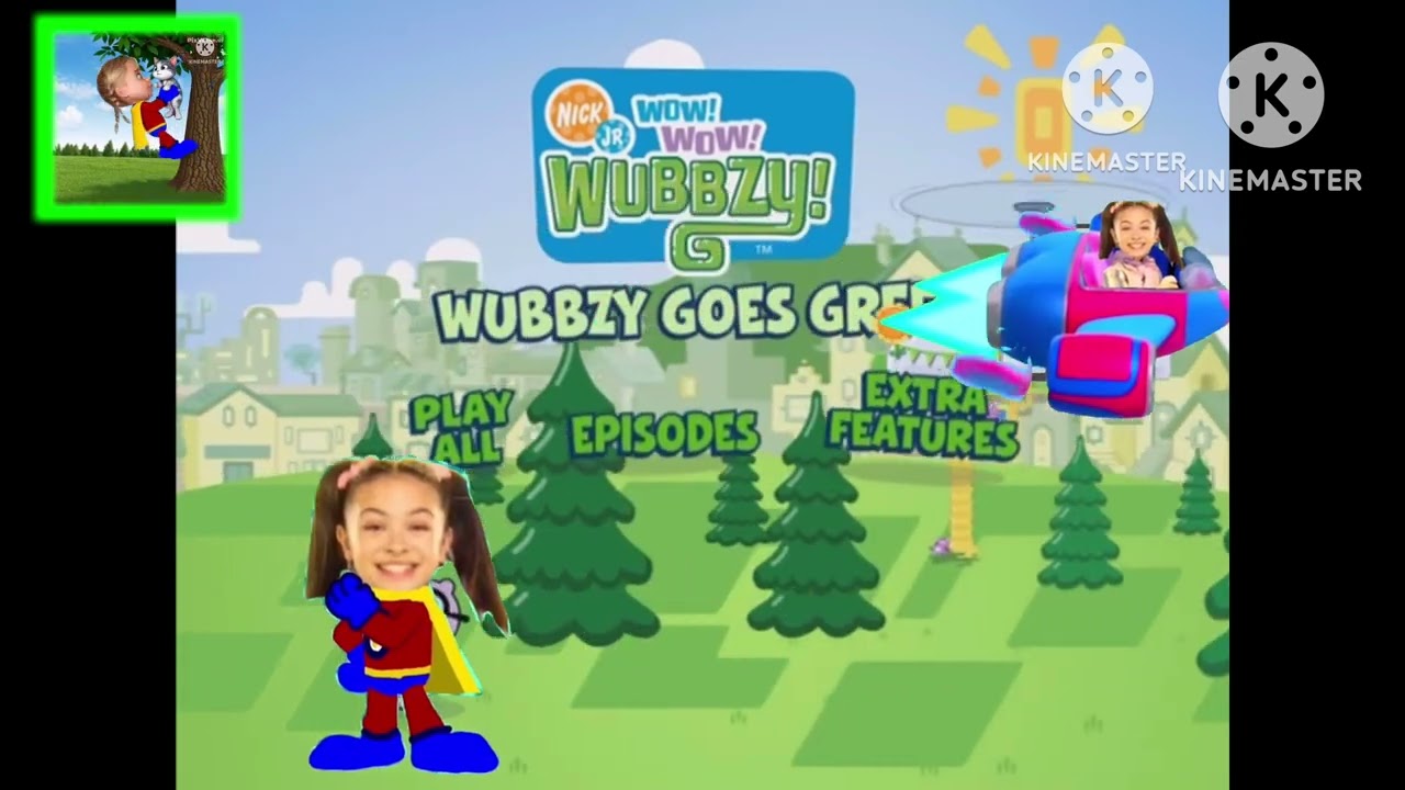 Super Maxi Rescue Cat: Wow Wow Wubbzy! Wubbzy Goes Green DVD Menu