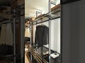 Column system can be customized with Luxury wardrobe accessories for storage with leather #closet