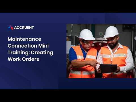 Maintenance Connection Mini Training | Creating Work Orders - video from Hara