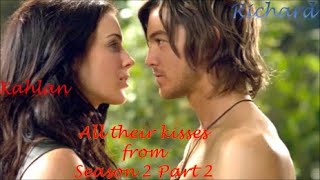 Kahlan \& Richard: All their kisses from Season 2 Part 2