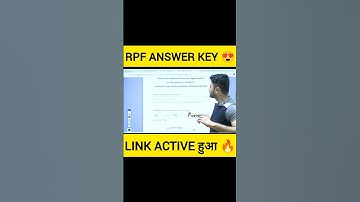RPF Answer Key 2025 | RPF Constable Answer Key 2025