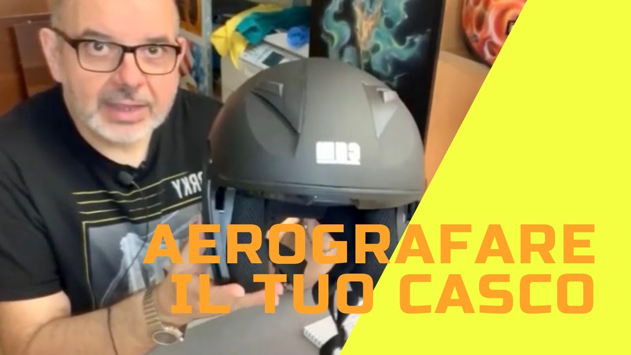 Tutorial ecco come aerografare il tuo casco