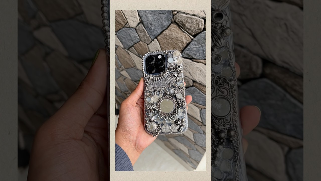 I Turn My Phone Into Jewellery 💎 | DIY Silver Phone Cover 😍 